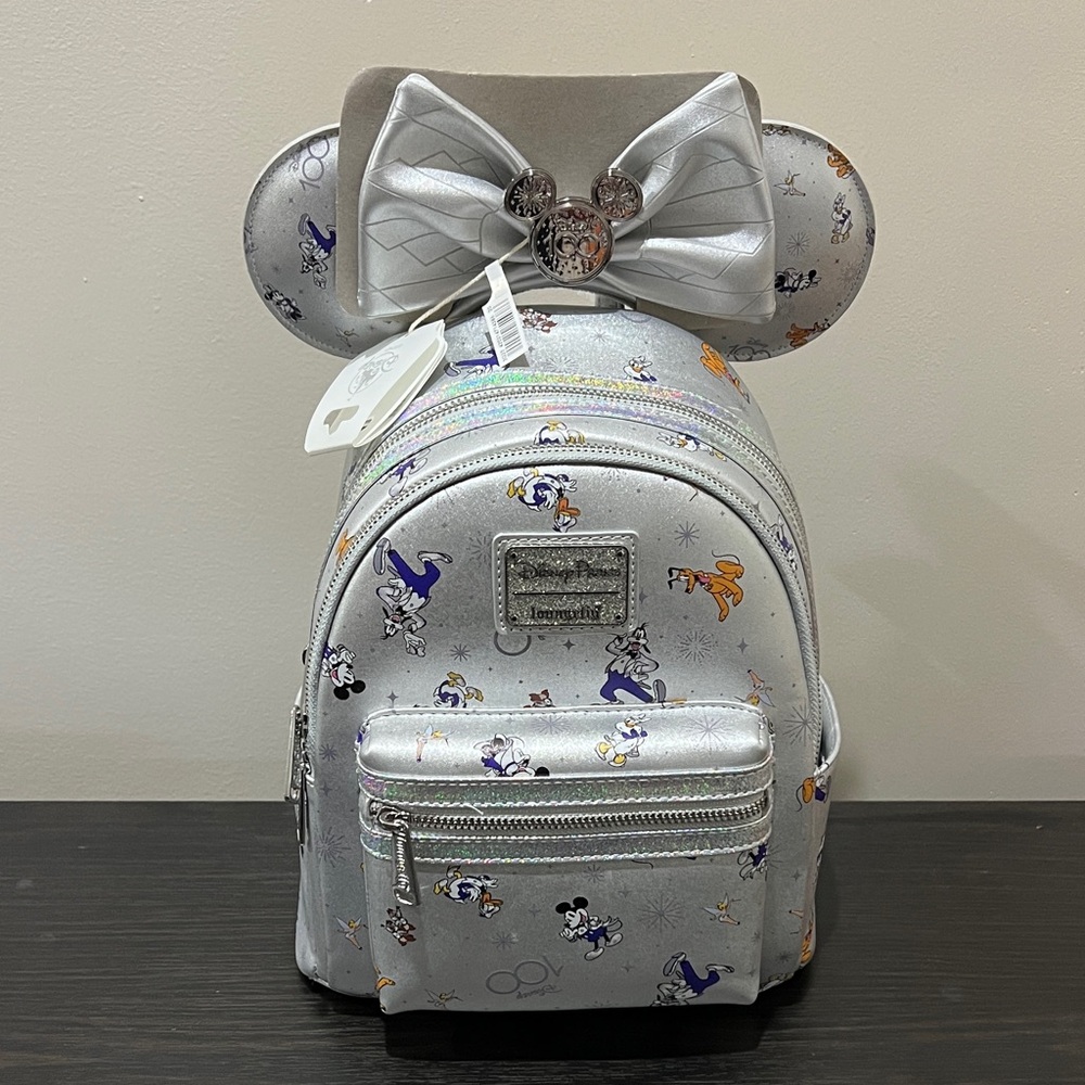 Disney Parks Disney 100 limited edition loungefly bag and ears